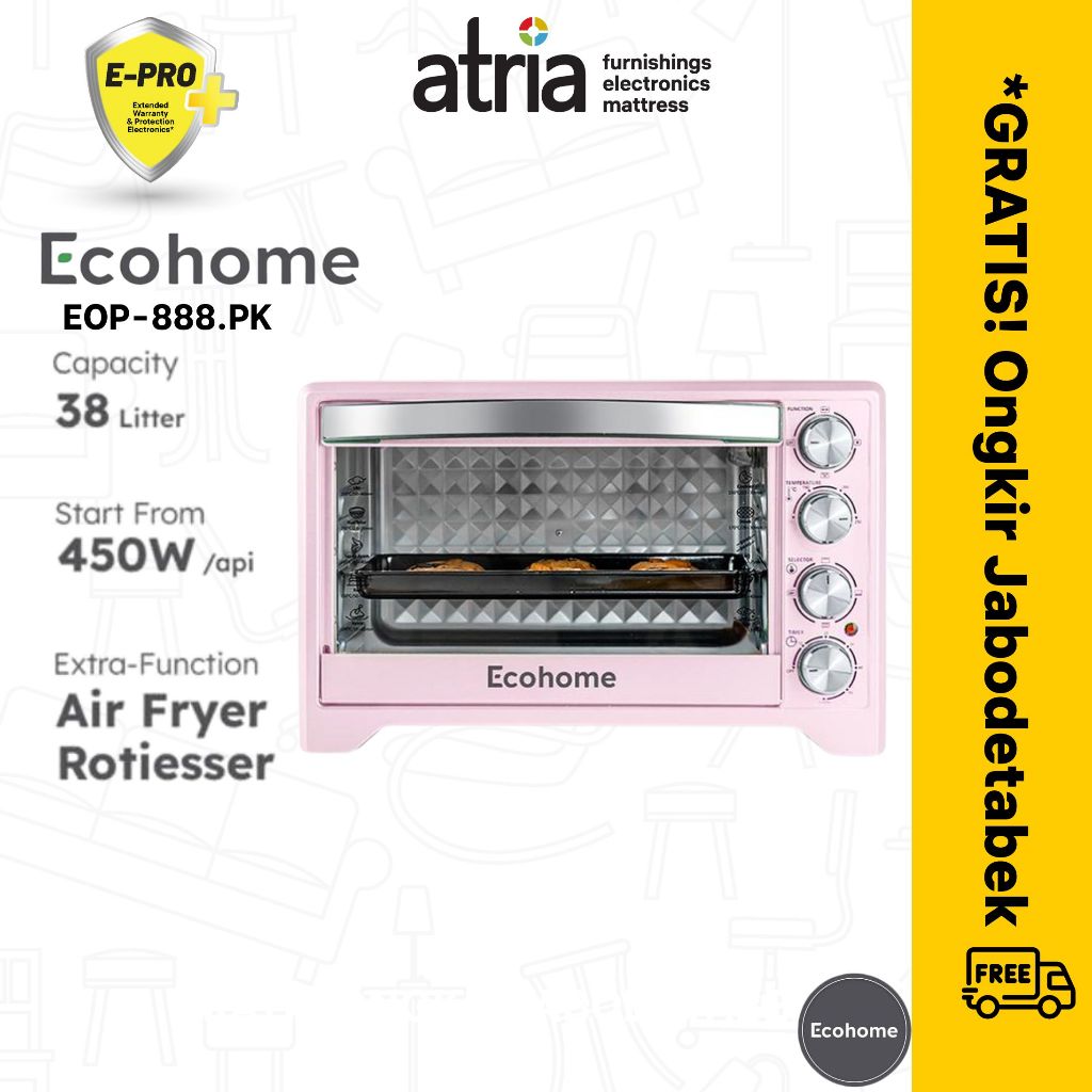 Atria Oven Toaster ECOHOME EOP-888.PK OVEN 38L