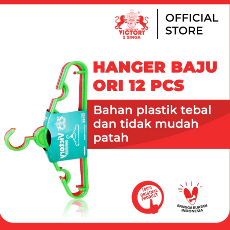 HANGER BAJU ORI/ HANGER BAJU/ KAPSTOK BAJU / GANTUNGAN BAJU/ HANGER PLASTIK/ HANGER BAJU WARNA
