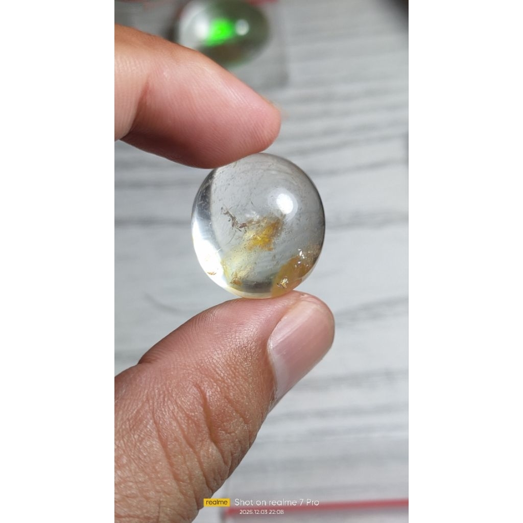 Natural batu kecubung air/karang 48.95cts