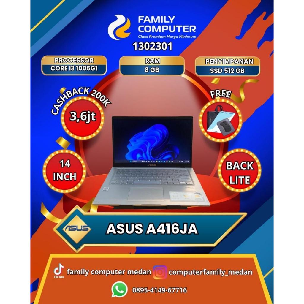ASUS A416JA 14INC FHD 8/512GB INTEL CORE I3 1005GI-BACKLITE