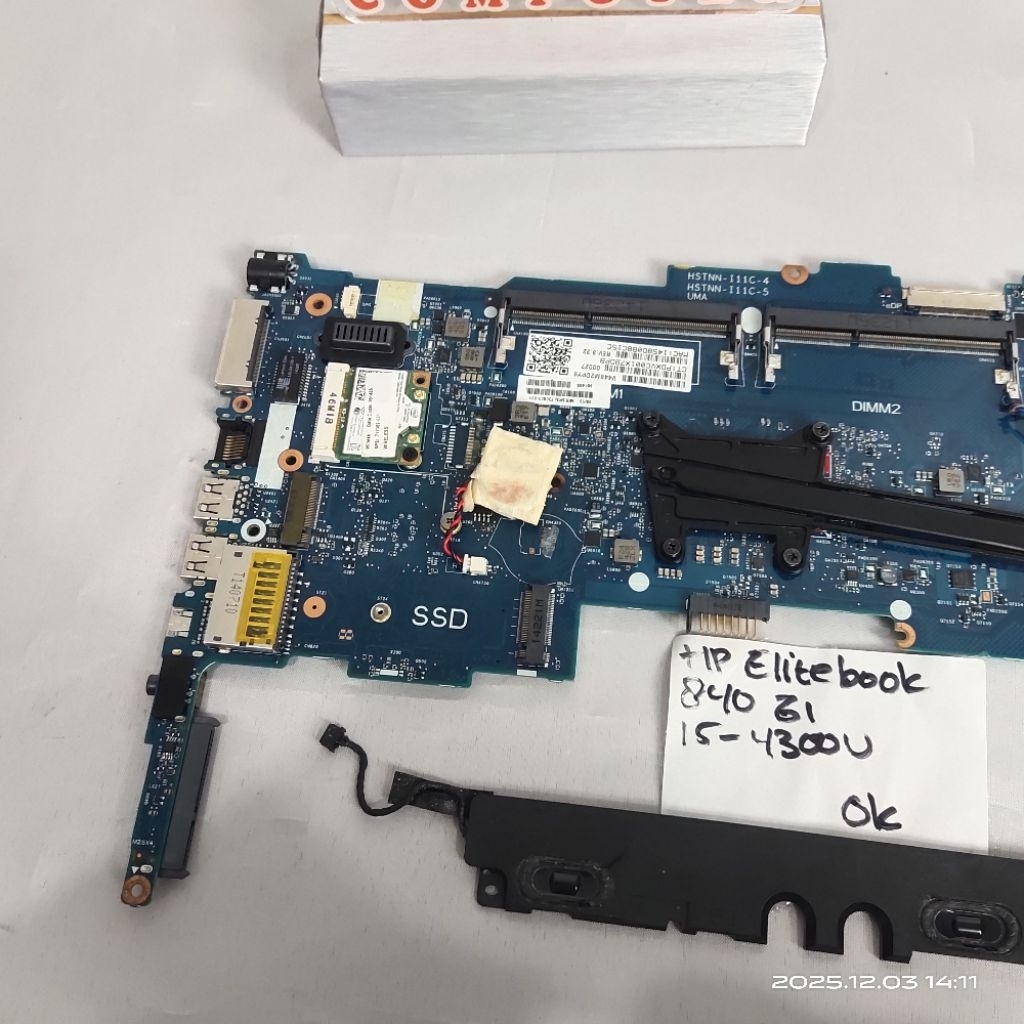 Mainboard Laptop Hp Elitebook 820 G1 + Procesor i5-4300U