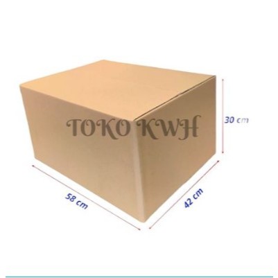 TKKH KARDUS PACKING 58x42x30 / dus polos serbaguna dus box gardus packing siap pakai dus polos