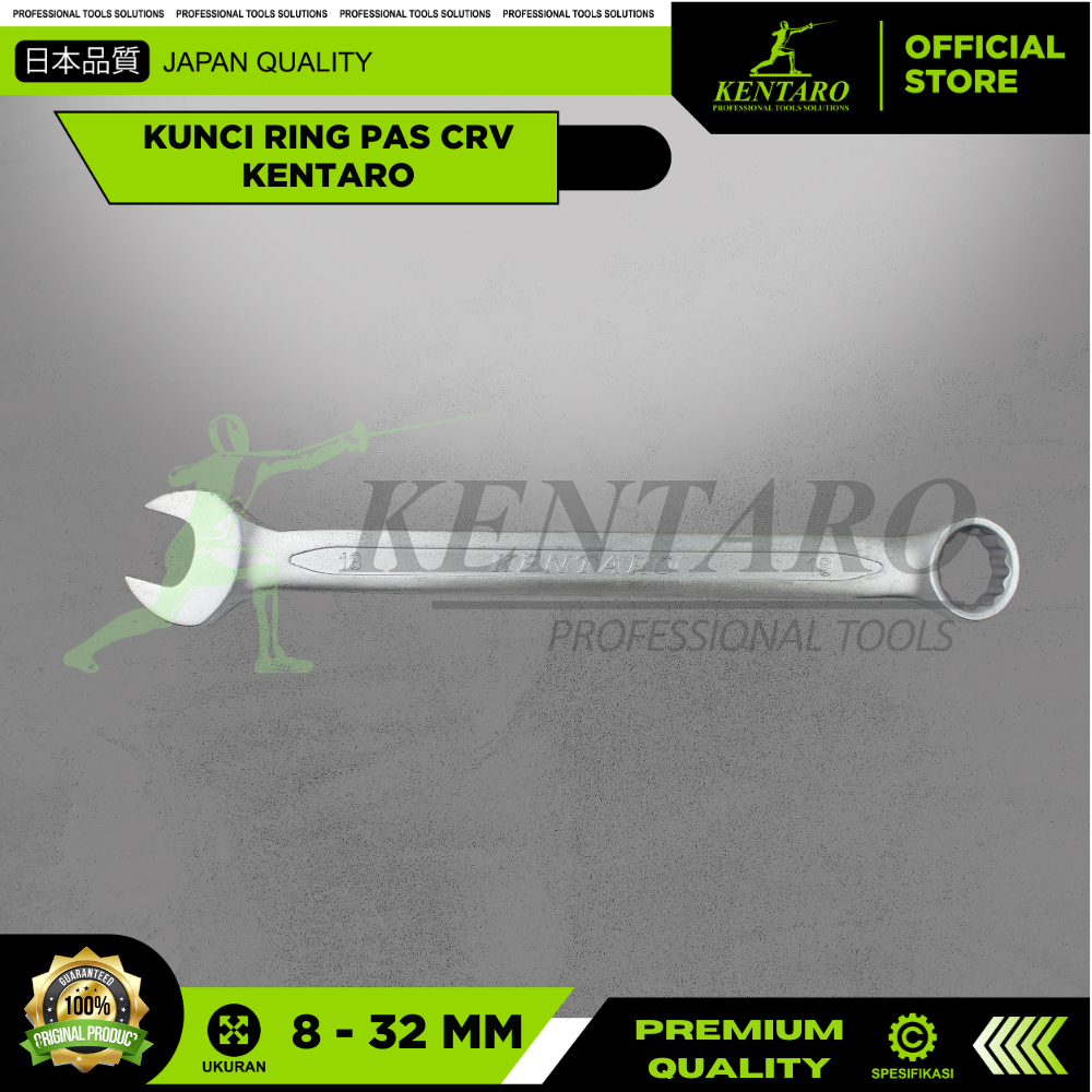 KUNCI RING PAS JAPAN MATERIAL COMBINATION WRENCH TOOL KENTARO