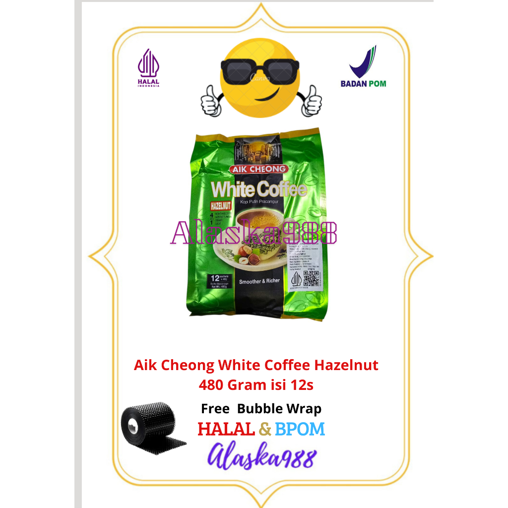 AIK CHEONG WHITE COFFEE HAZELNUT