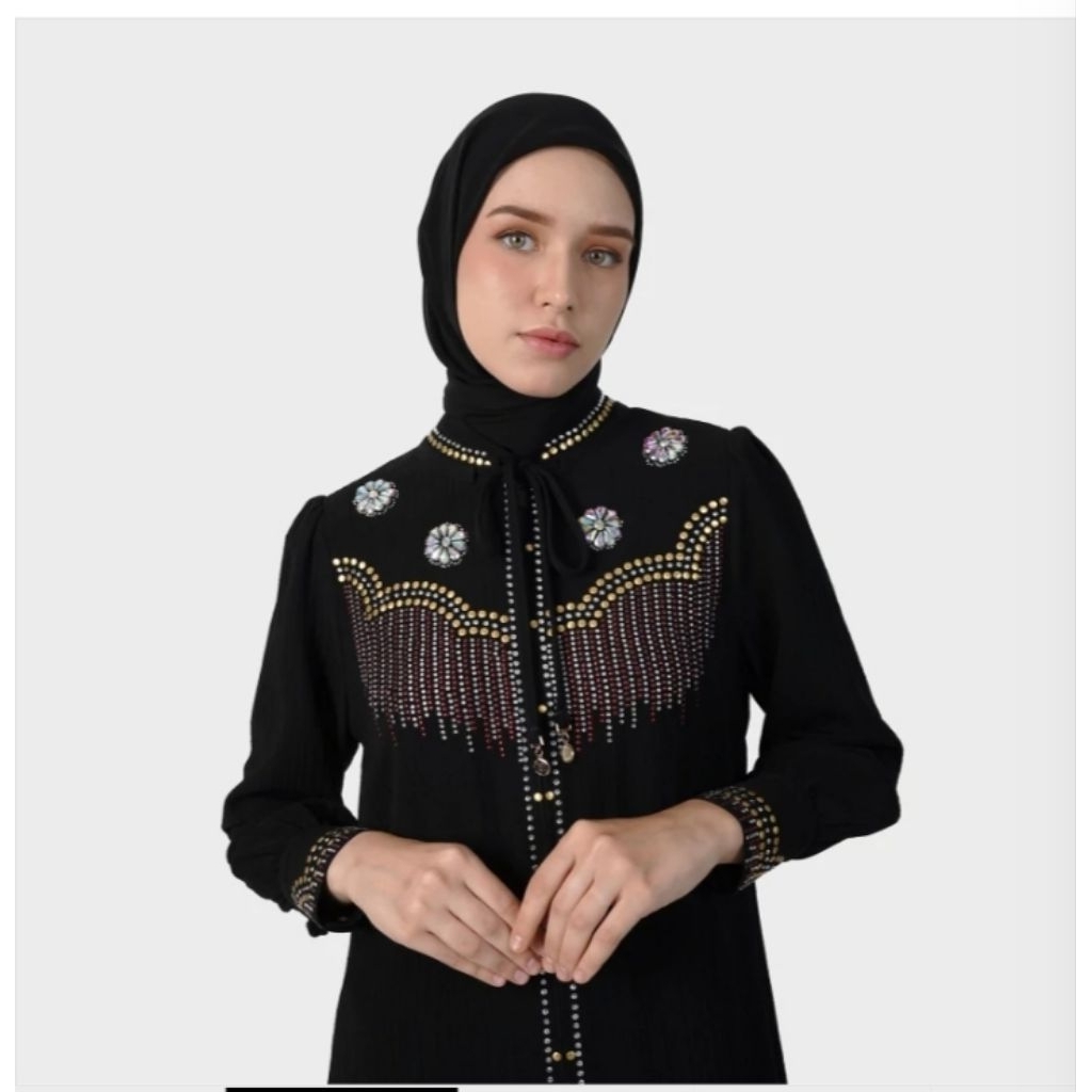 HIKMAT A4585 new arrival/hikmat abaya/abaya hikmat/hikmat fashion/hikmat official