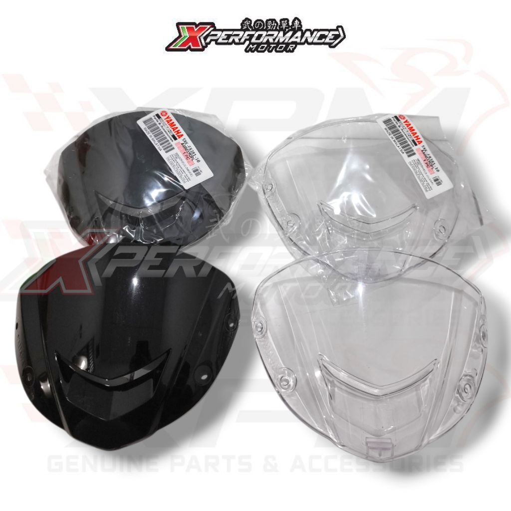 Visor windshield Yamaha 125z 125zr Y125z hitam & Bening Original PNP fizr F1z dan motor lain nya