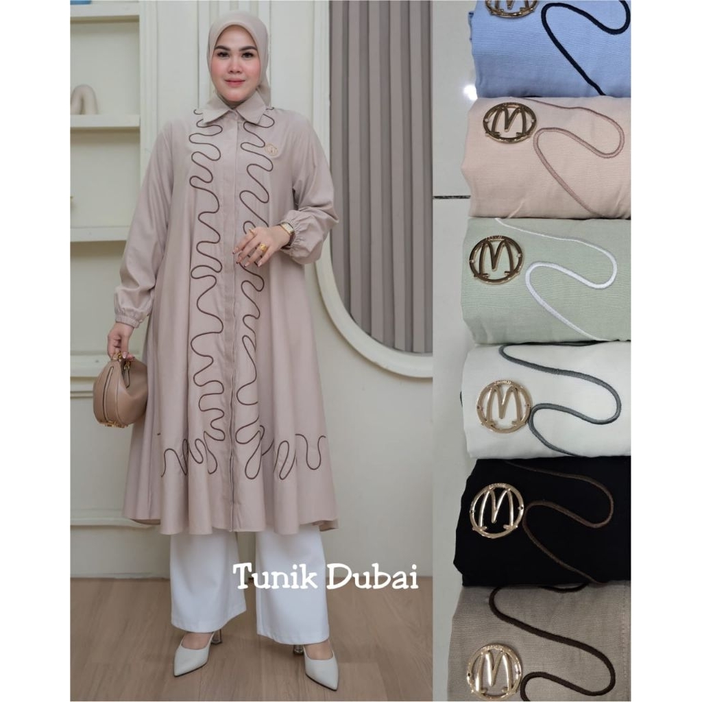 TOP TUNIK DUBAI WINODY//PAKAIAN TUNIK WANITA KEKINIAN//TUNIK TERBARU WINODY//LD120cm//PB90cm -/+