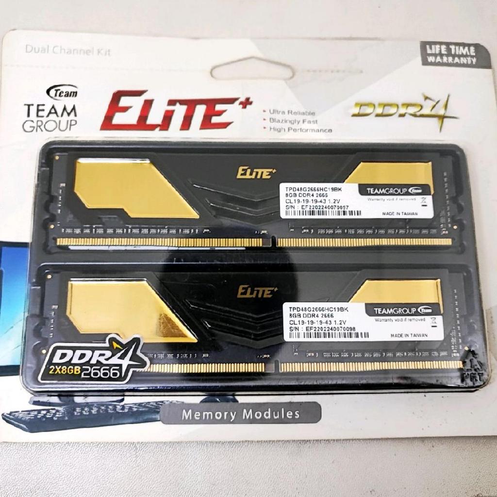 Ram Team Elite Plus DDR4 2666Mhz 2X8GB Untuk Komputer