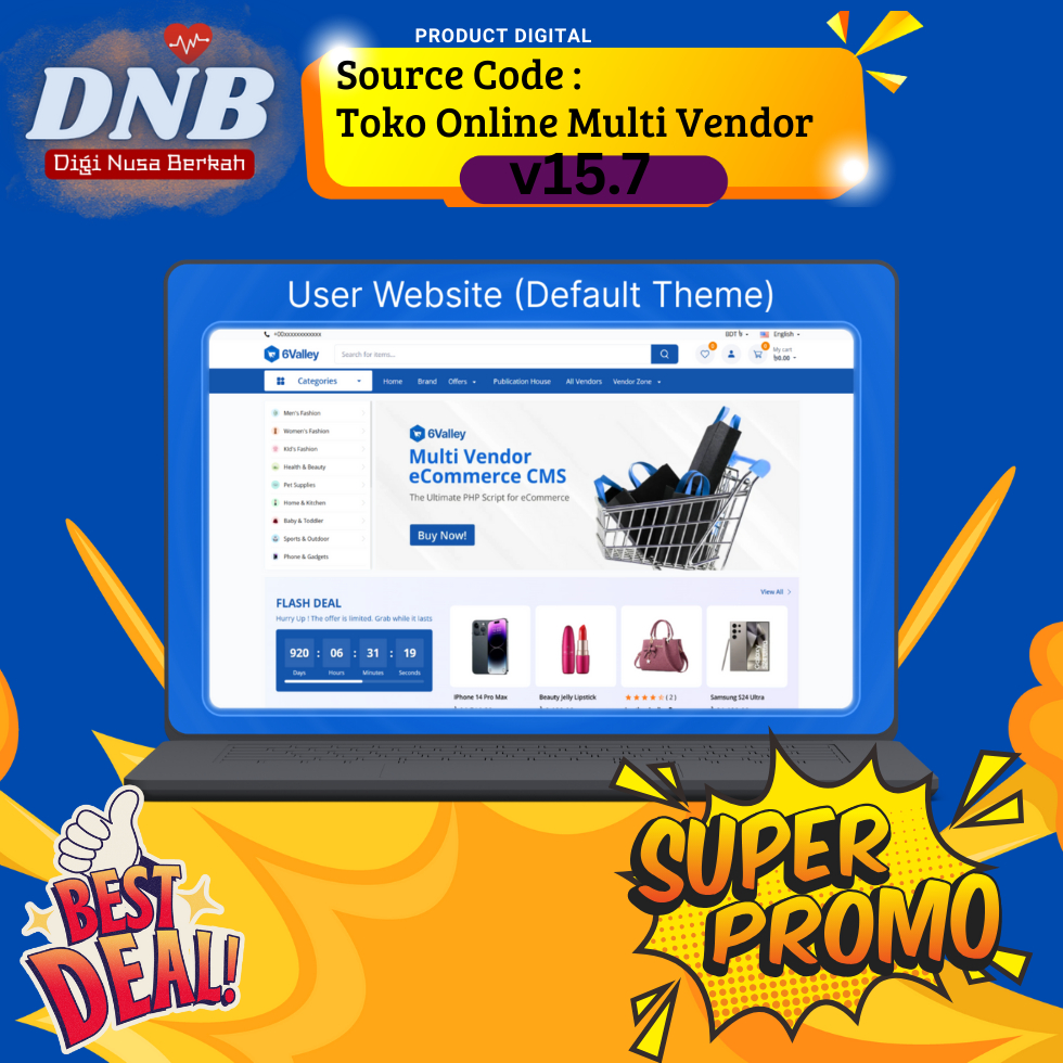 Source Code Toko Online Multi Vendor