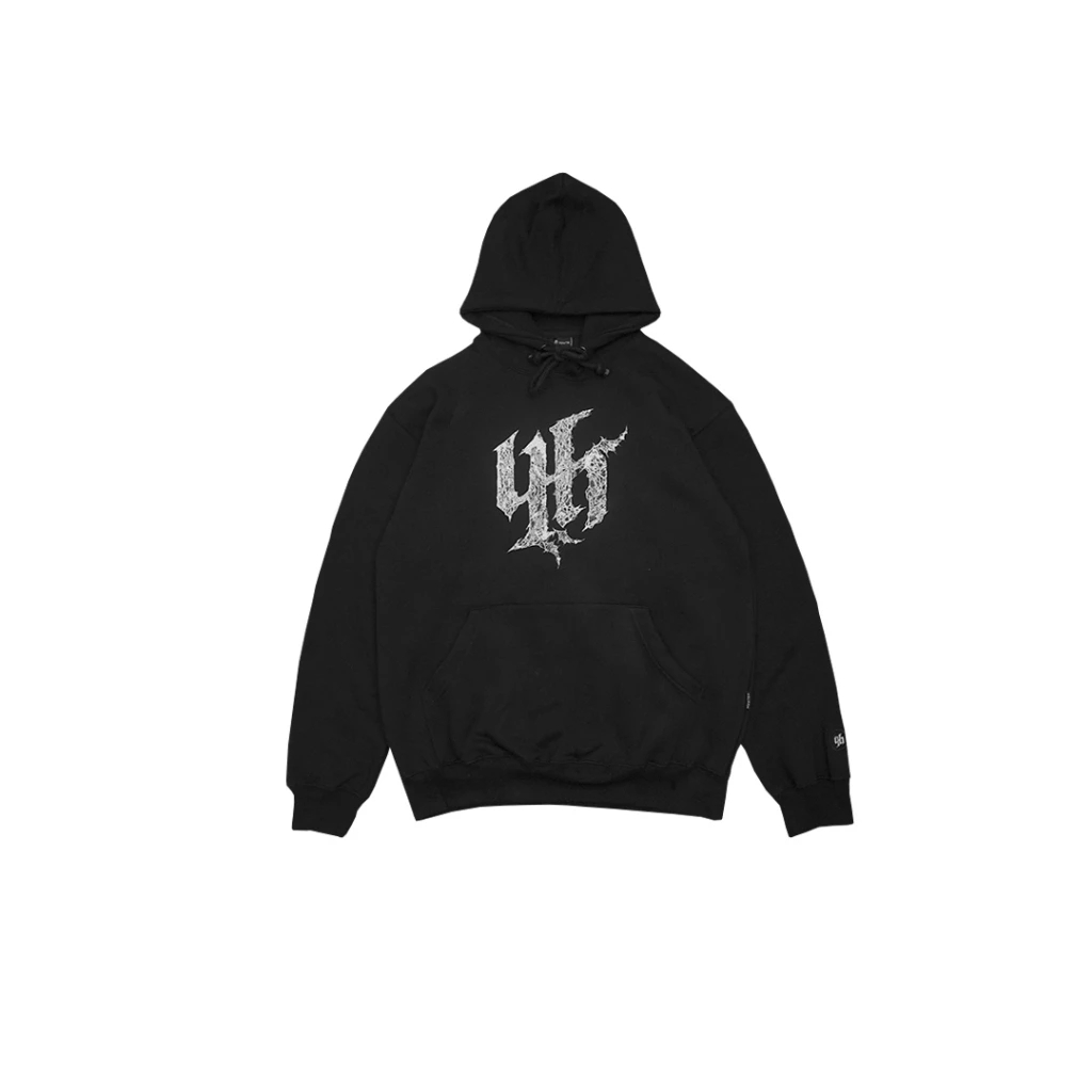 HUSTED - WINGDEATH BLACK HOODIE