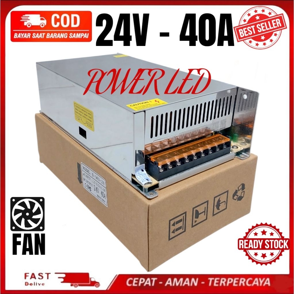 Travo Power Supply 24V 40A PSU 24Volt 40 Amper High Quality 40 Ampere 24v