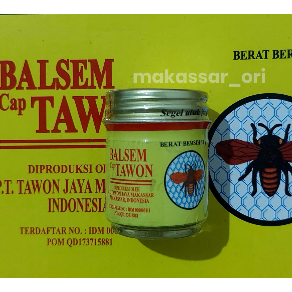 Ready Stock | 100% Original Balsem Cap Tawon – pilihan tepat untuk keluarga. Bantu atasi pegal, masu