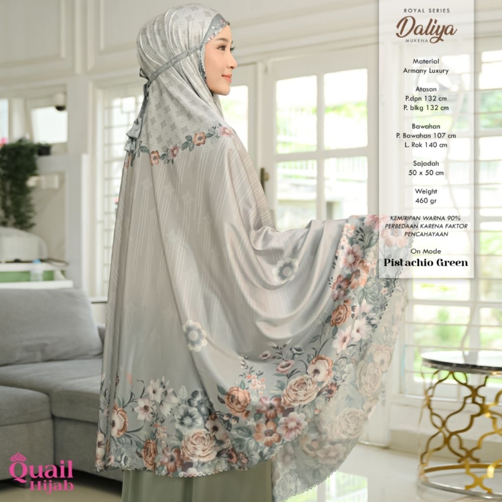 Mukena Daliya ori Quail