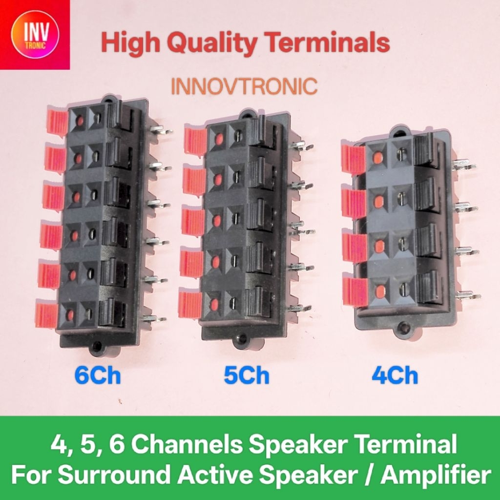 4Ch 5Ch 6Ch Terminal Speaker 8 10 12 Pin Amplifier Compo Home Theatre Surround Speaker Aktif