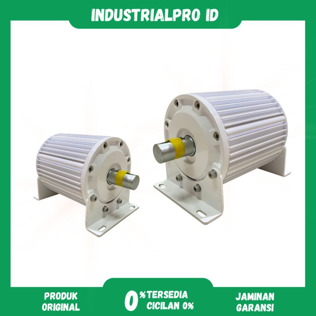 Generator Magnet Permanen Permanent Wind Turbine Turbin Angin 1000W 24V 48V Low RPM 500 RPM