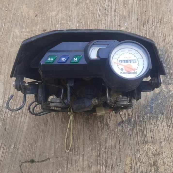 speedometer kilometer set headlamp lampu depan KLX BF original copotan