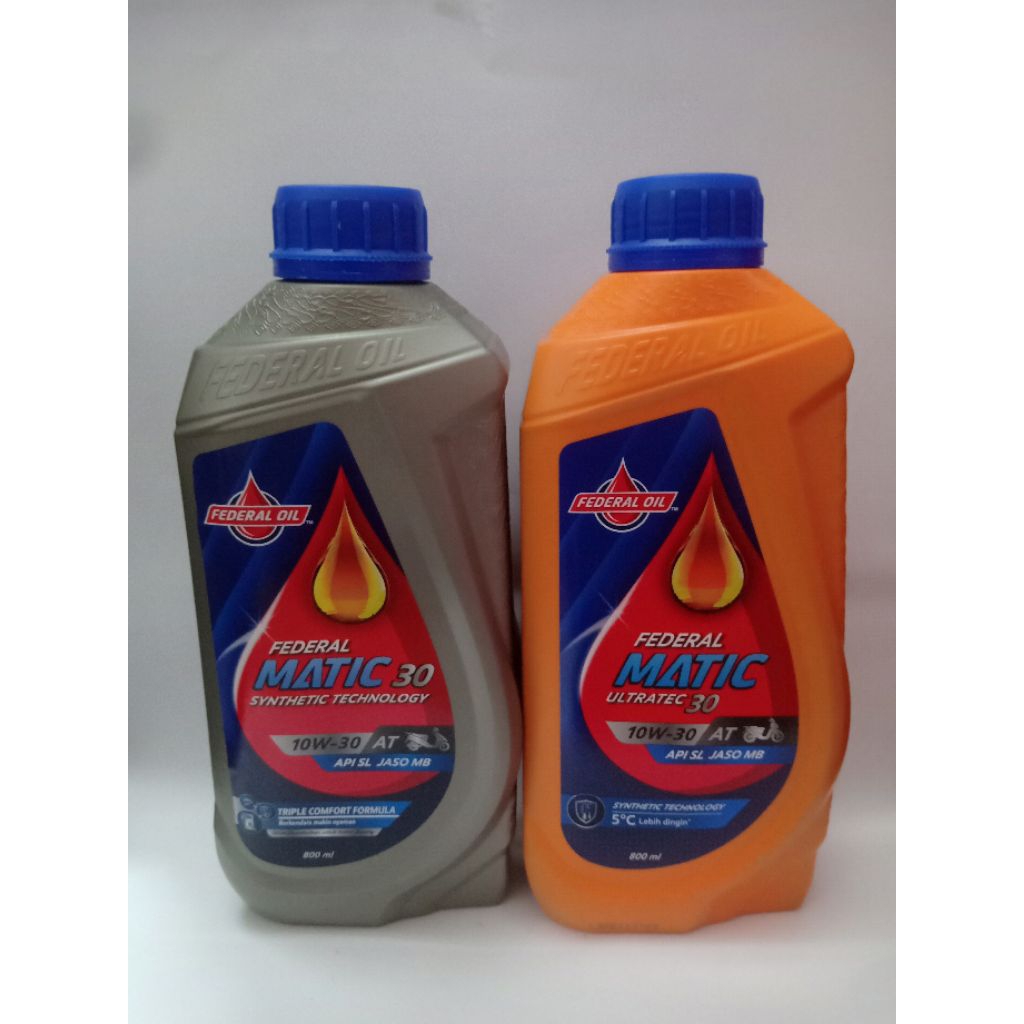 OLI MOTOR FEDERAL ULTRATEX MATIC 10w-30 &FEDERAL MATIC  SYNTEHTIC 10w-30 800ml