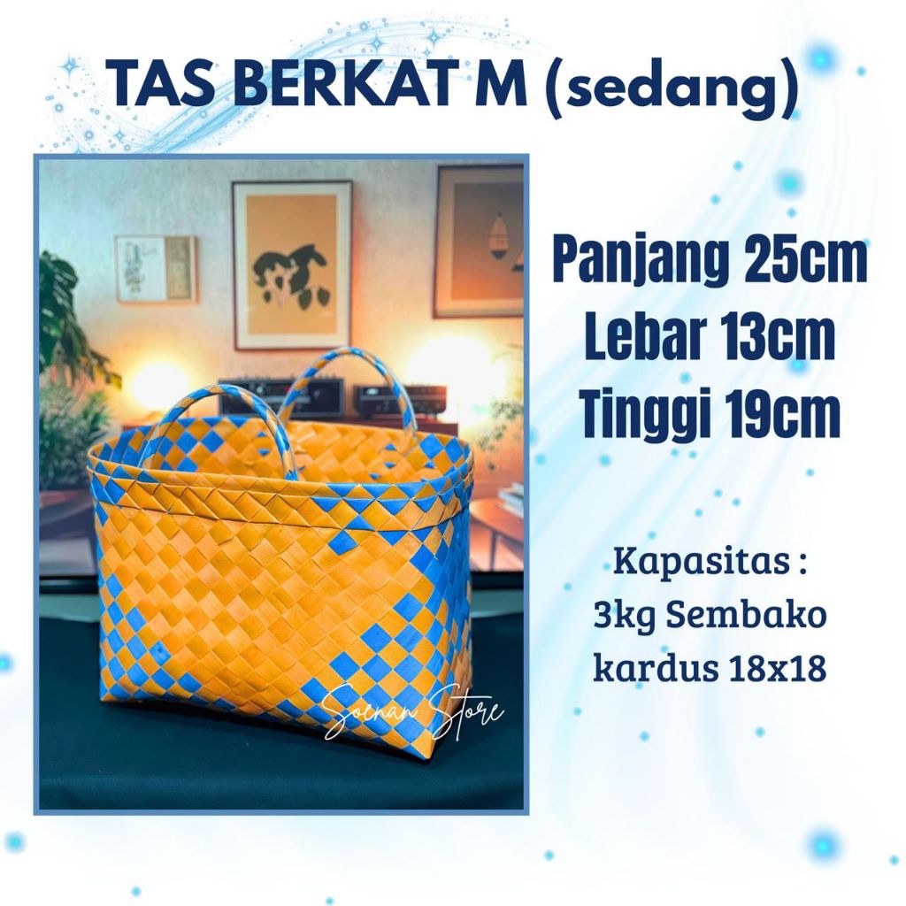tas Berkat M /tas anyaman berkat sedang /tas anyaman hajatan /tas anyaman belanja/tas anyaman murah