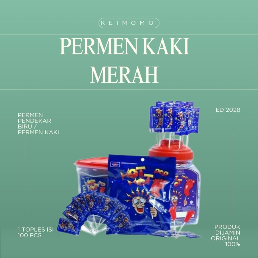 PERMEN KAKI MERAH / PERMEN HOT HOT POP / PERMEN BRONSON / PERMEN PENDEKAR BIRU
