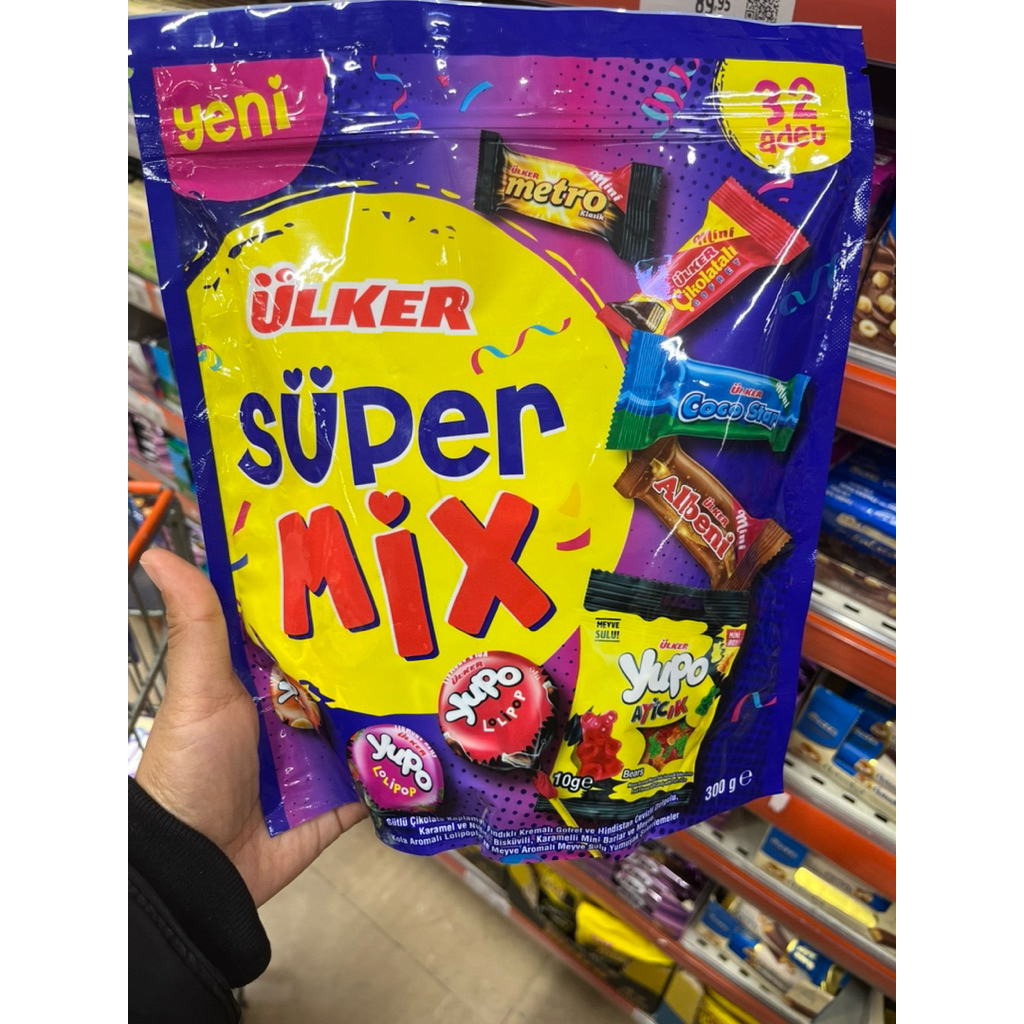 ULKER SUPER MIX CHOCOLATE CANDY MIX TURKI
