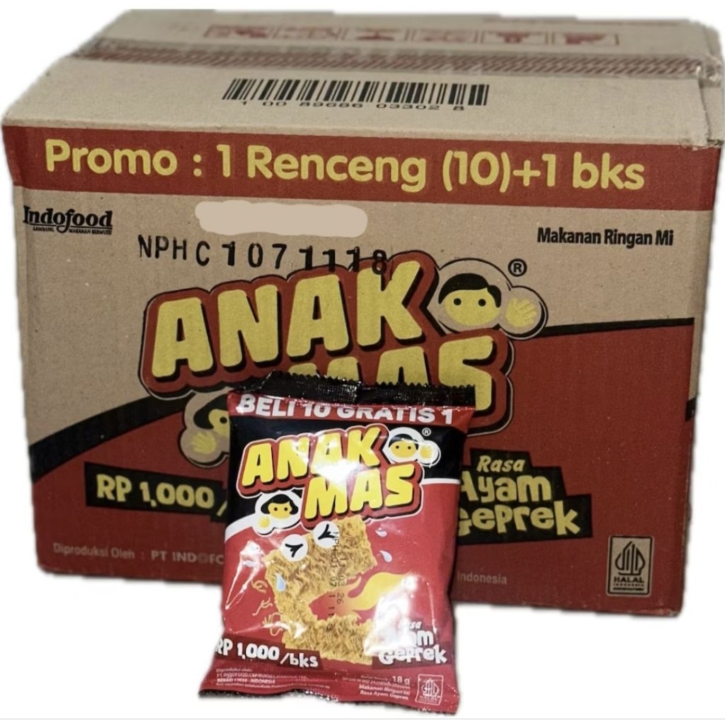 mie KREMES anak mas Ayam Geprek 1 Dus