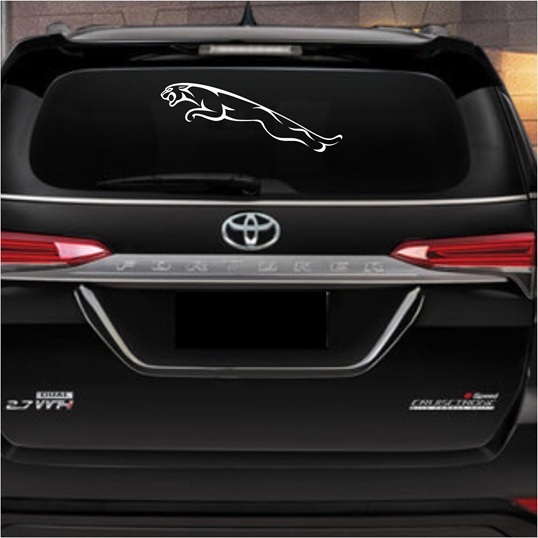 CUTTING STICKER MOBIL JAGUAR 40CM STIKER KACA BODY MOBIL KEREN