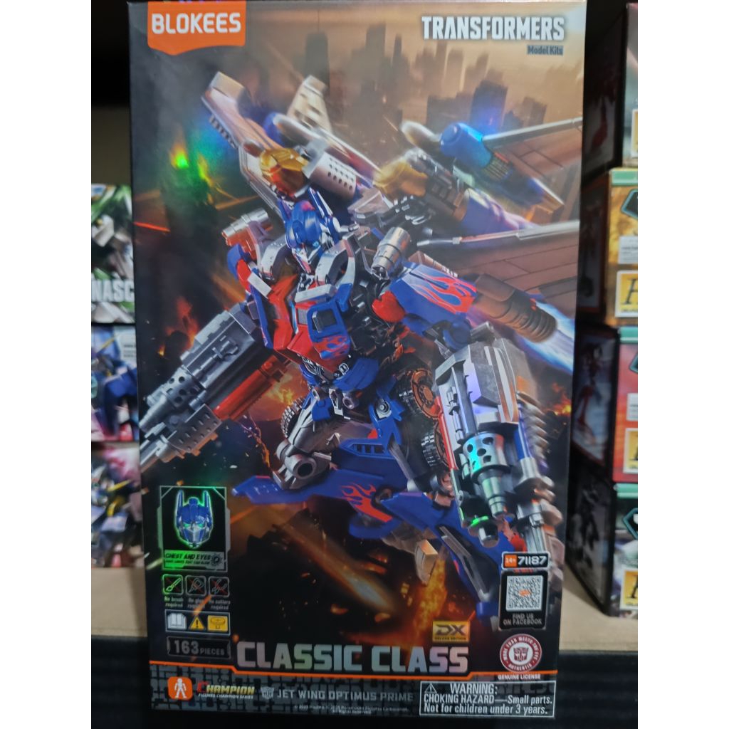 Blokees Transformers DX Classic Class 21 Jet Wing Optimus Prime Original Blokees License
