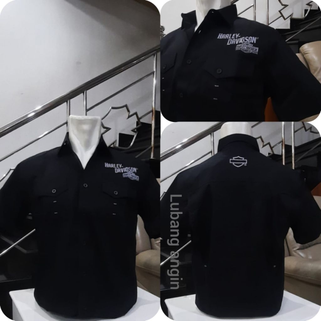 Kemeja Harley Davidson | Kemeja Pendek Pria | Kemeja lengan pendek Harley Davidson