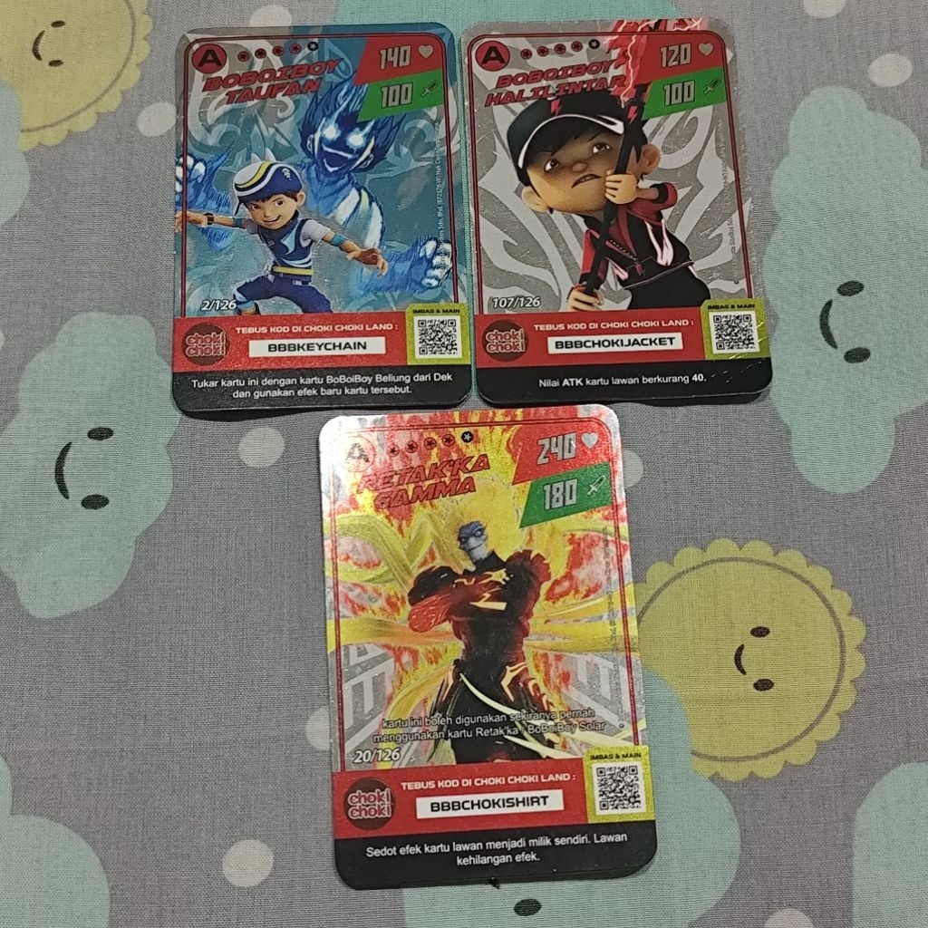 kartu boboiboy choki choki