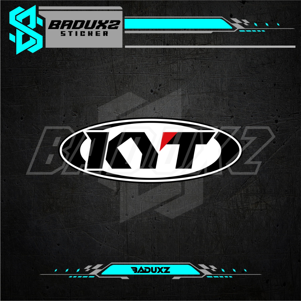 Stiker Logo KYT bulat Helm / Sticker KYT / Stiker Helm / Stiker Logo KYT Baru / Stiker Cutting