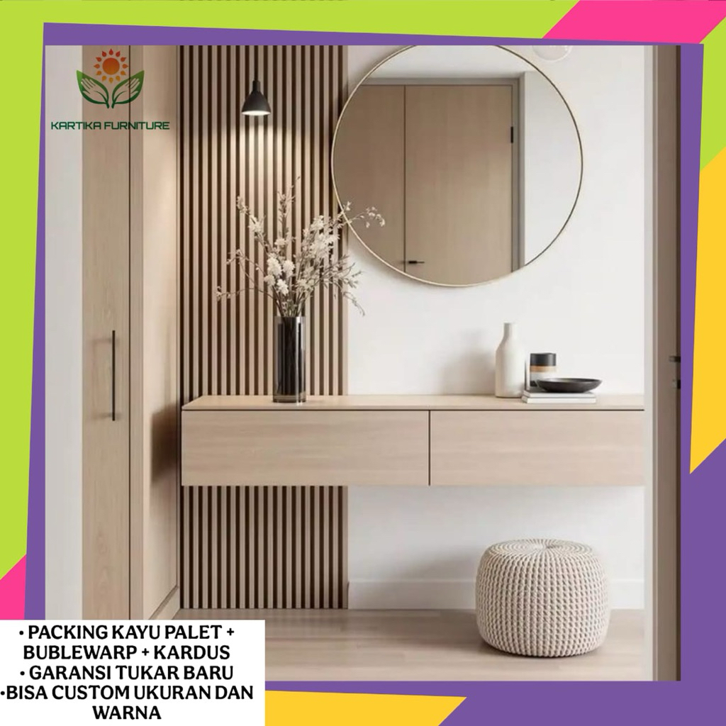 Meja rias gantung , meja rias minimalis