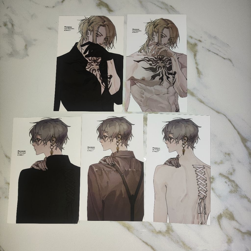 [FANMERCH] Nijisanji EN LUXIEM Luca Kaneshiro Ike Eveland Thermal Magic Postcard