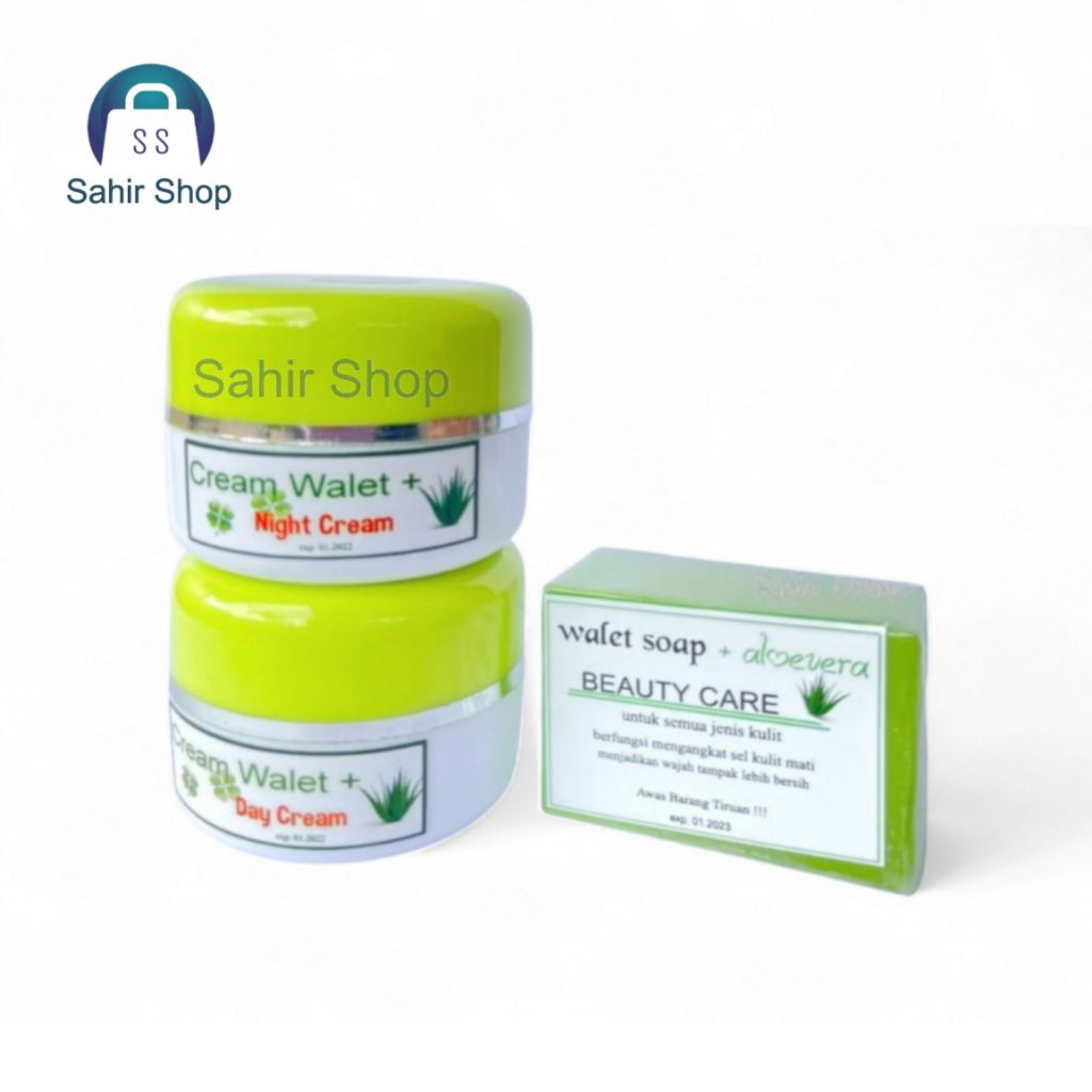 CREAM WALET ALOEVERA 3IN1 PENGHILANG FLEK JERAWAT