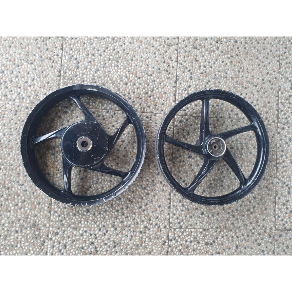 Velg Sprint ring 14 set depan belakang suzuki spin. as kecil gigi 18