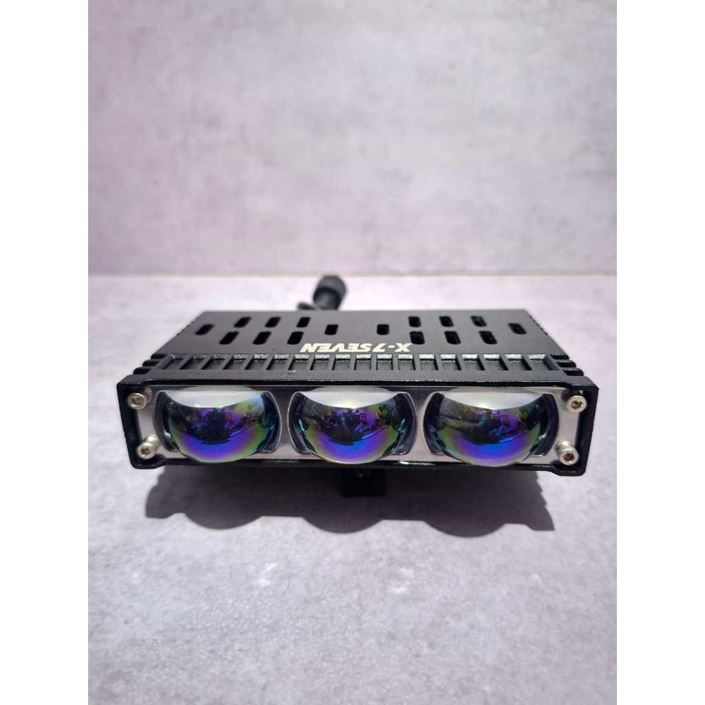 Lampu Tembak XS3 PRO X-7SEVEN 3 Mata Mini Laser 2 Warna 30 WATT Laser XS3 PRO SLIM