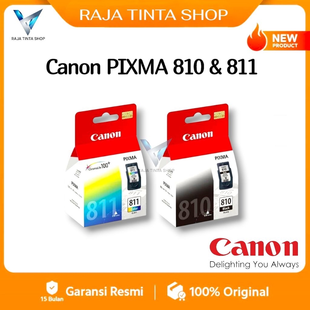 1 SET Print Head Cartridge Canon PIXMA 810 / 811 for IP2770, IP2772, MP287, MP258 , MP245 , MP486 Bl