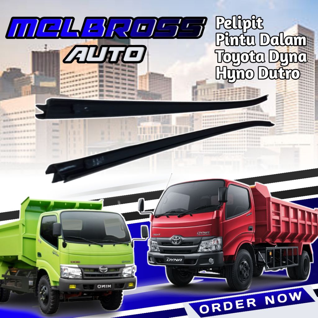 KARET PELIPIT KACA PINTU DALAM TOYOTA DYNA HINO DUTRO