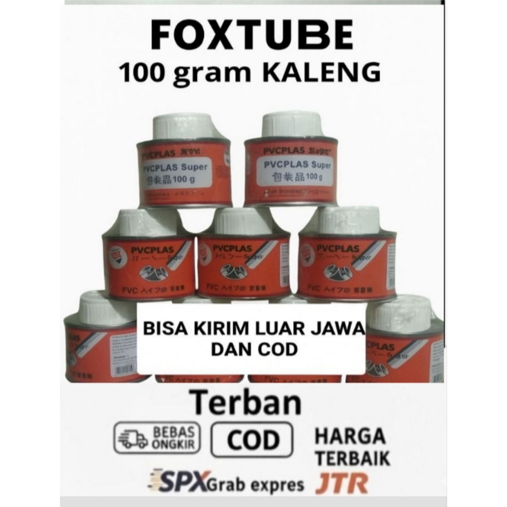 Lem PVCPLAS Kaleng 100 Gram