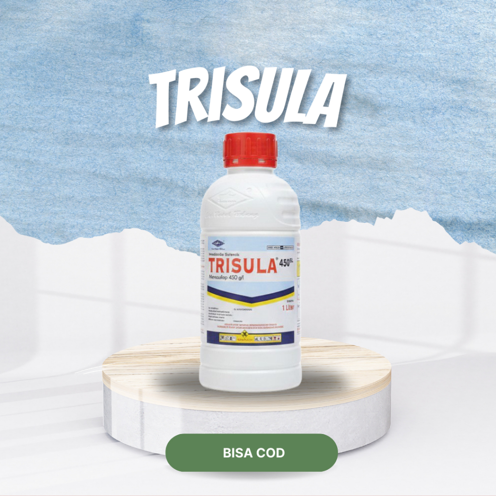 Insektisida Trisula 450 SL 1 L - Obat Ulat Grayak - Wereng Coklat - Penggerek Batang