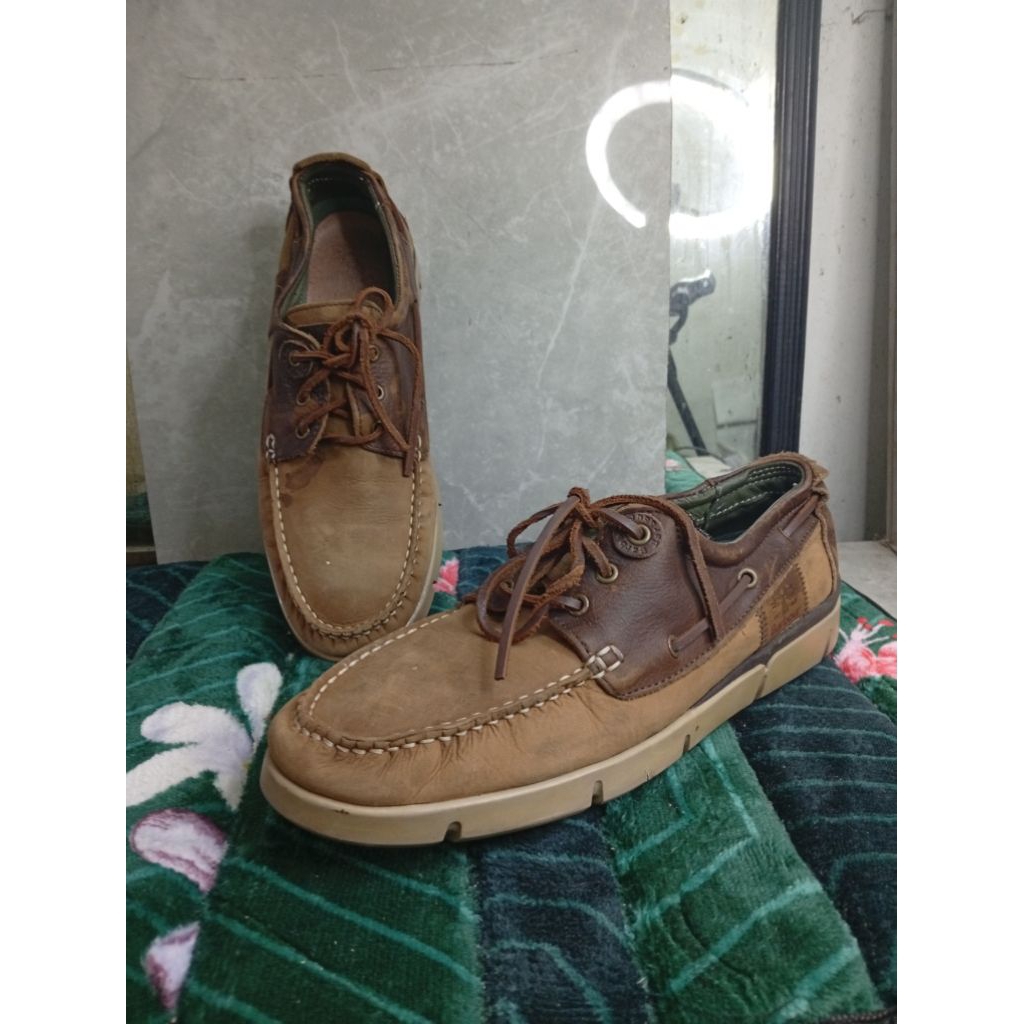 sepatu second branded kulit coklat Barbour