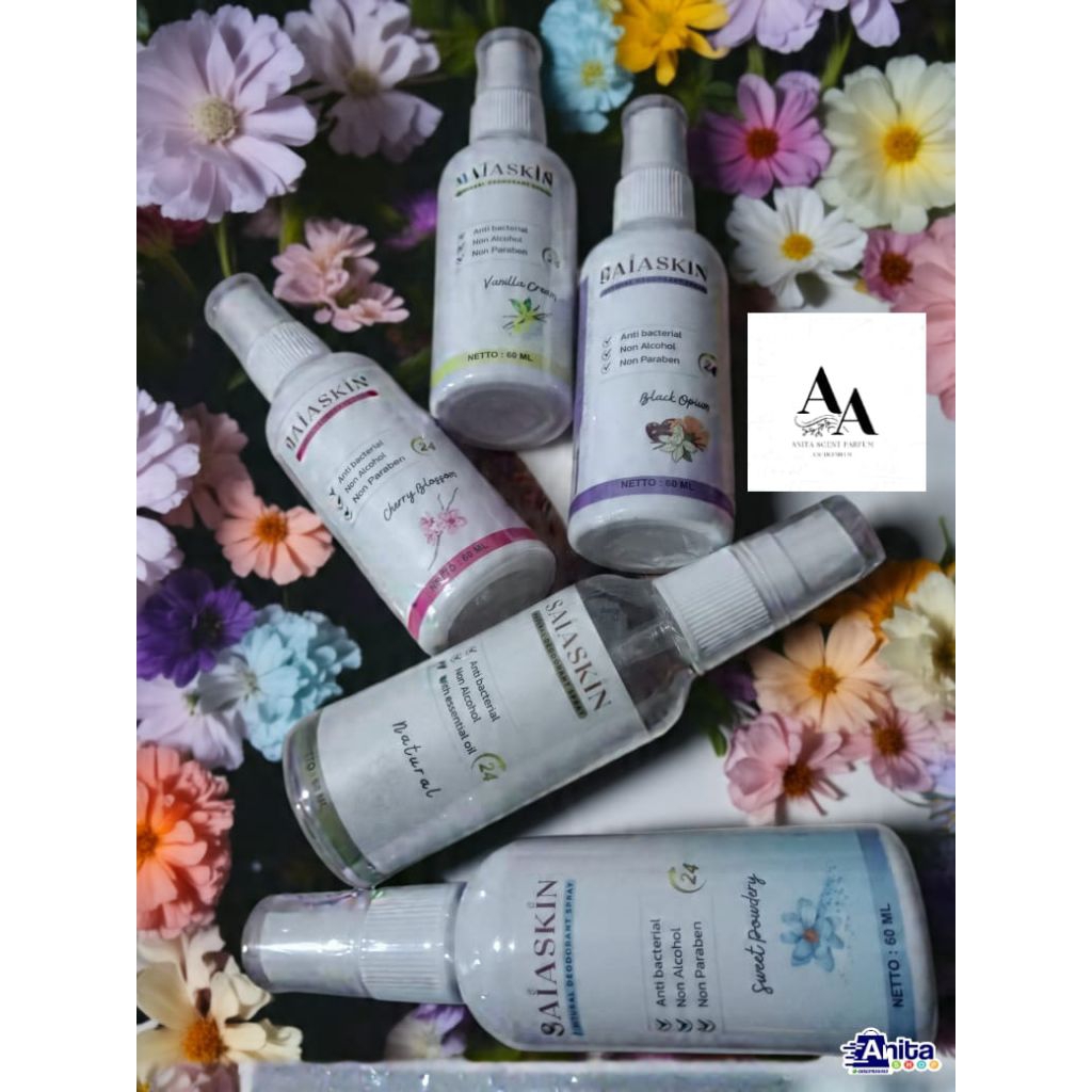 Saia skin Deodorant Tawas BPOM all variants