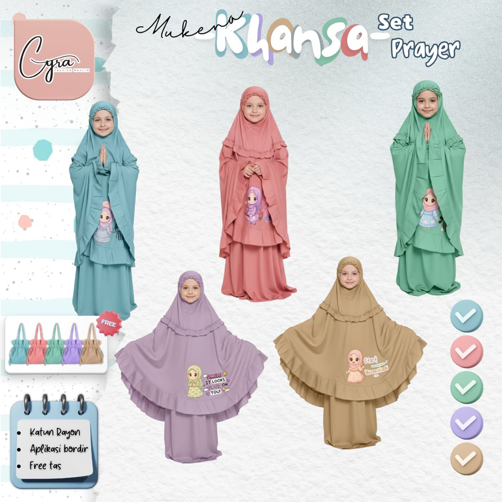 MUKENA KHANSA SET PRAYER - BY CYRA