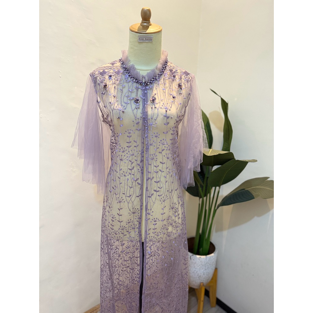 Outer Alisha tile bordir lengan modif