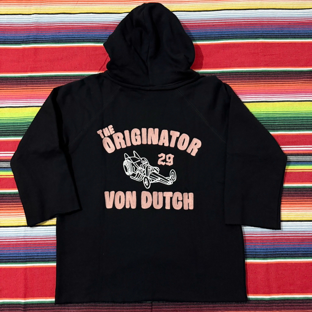 JACKET HOODIE - VON DUTCH - BLACK