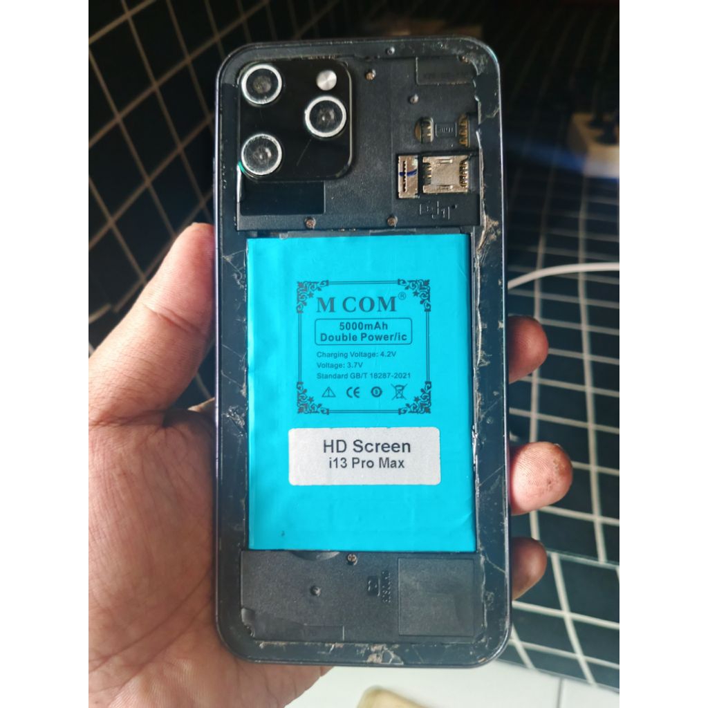 welcome i13 pro max normal lcd retak fungsi normal