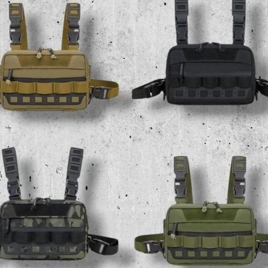 Tas Tactical Chest Bag /Tas Dada Import Bags Vest Edc Terbaru