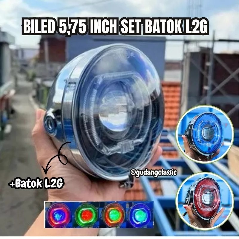 LAMPU BILED L2G 5,75 RGB Batok L2G IMPORT PRESISI PNP BATOK CD BILED 5,75 INCH PNP CB GL MP TIGER