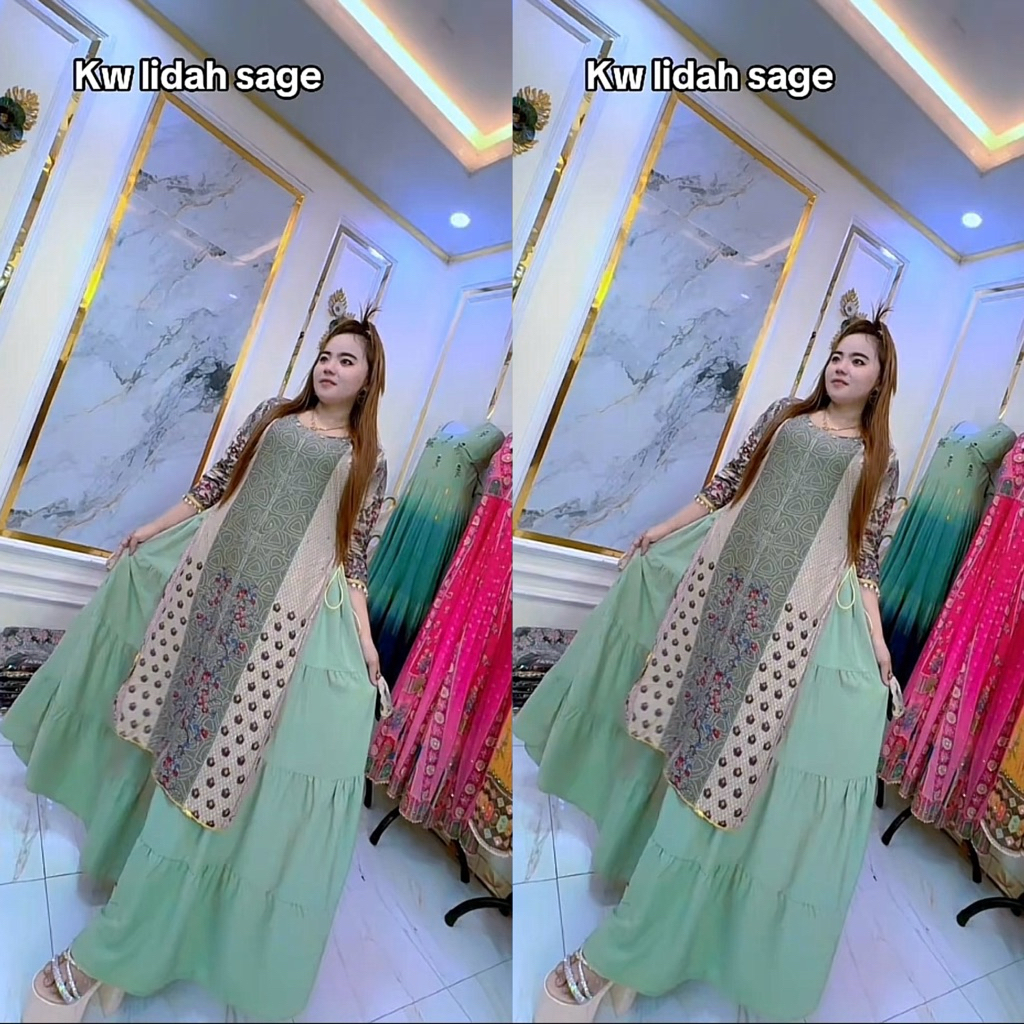 Gamis Hindi Wanita Lidah Terbaru