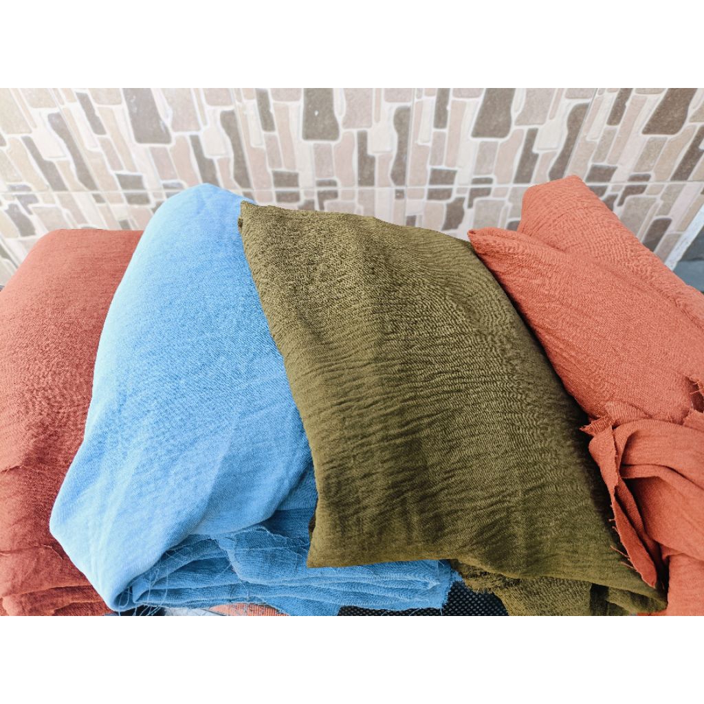 Kain kiloan/kain crincle kiloan/kain perca crincle 1 up/kain kiloan premium