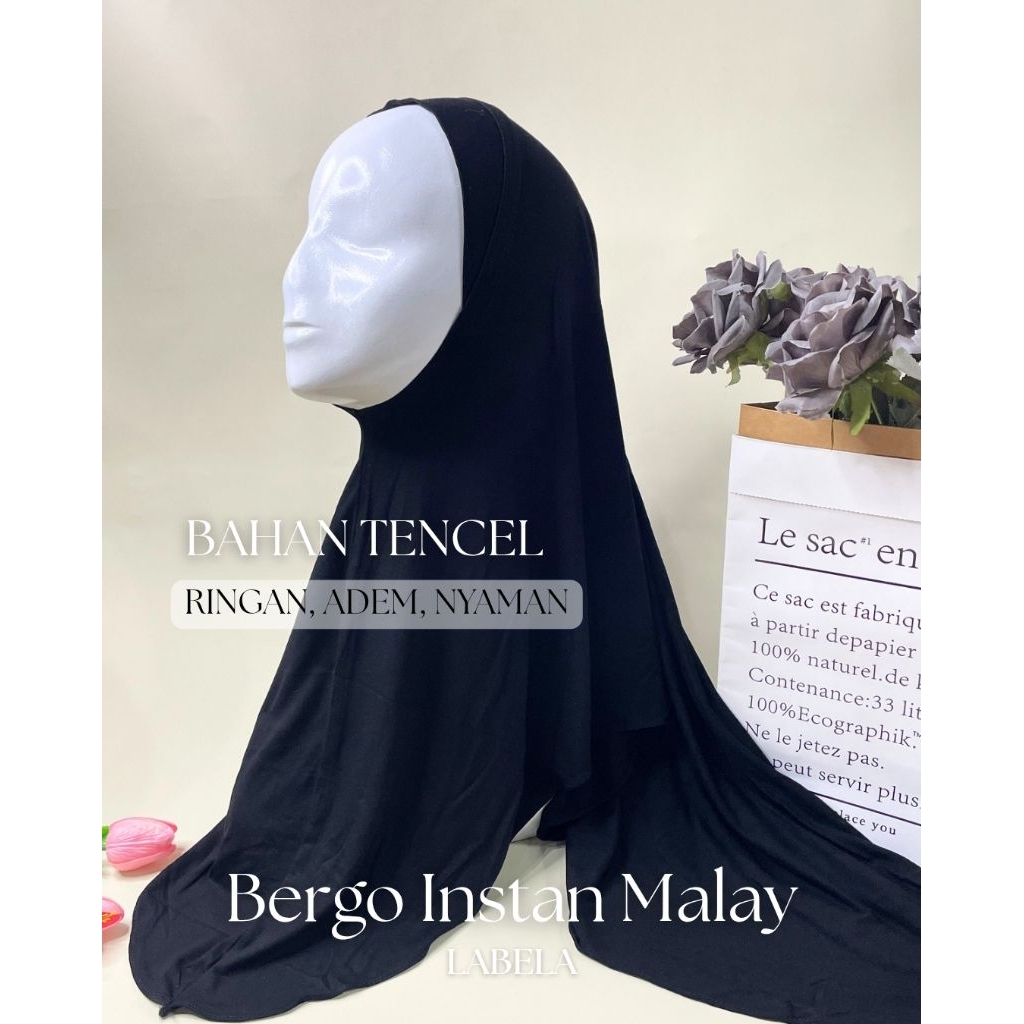 Hijab Bergo Malay Bergo Malay Tencel Hijab Hijab Bergo Premium Hijab Bergo Instan Hijab Bergo Cantik